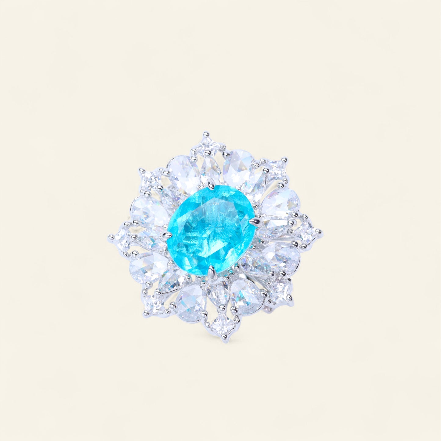 #LJ005#  Ring with Paraiba Tourmaline