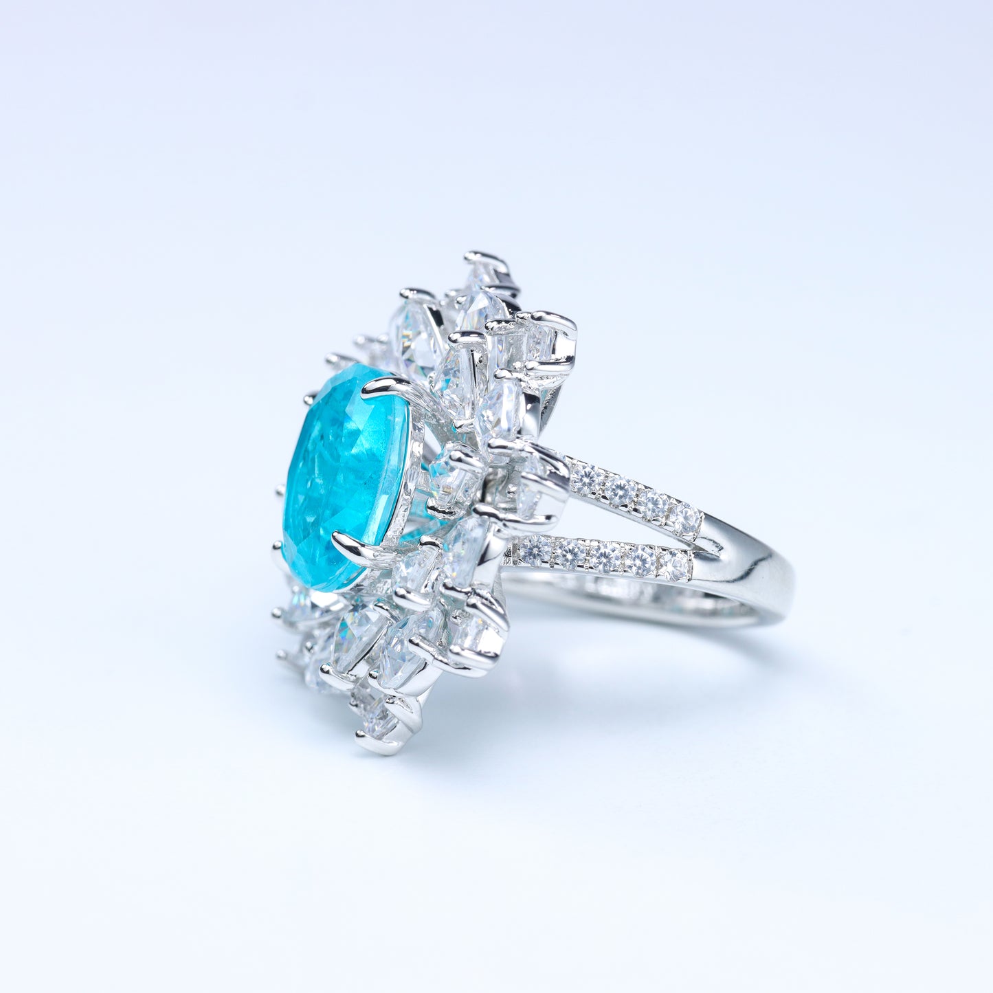 #LJ005#  Ring with Paraiba Tourmaline