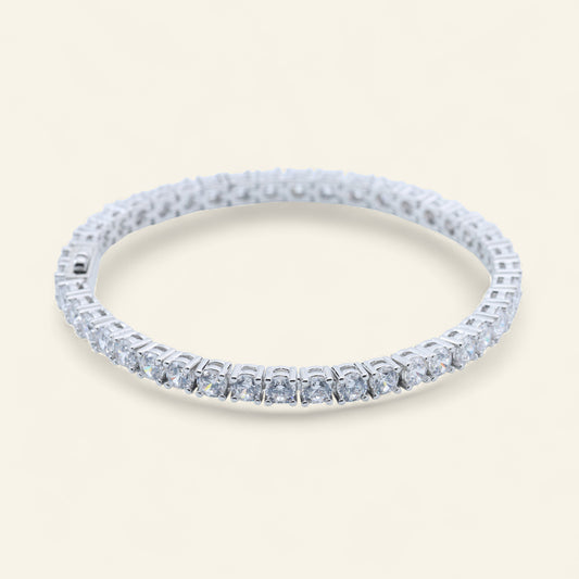 #B1705#  Zircon Tennis Bracelet – Elegant Round
